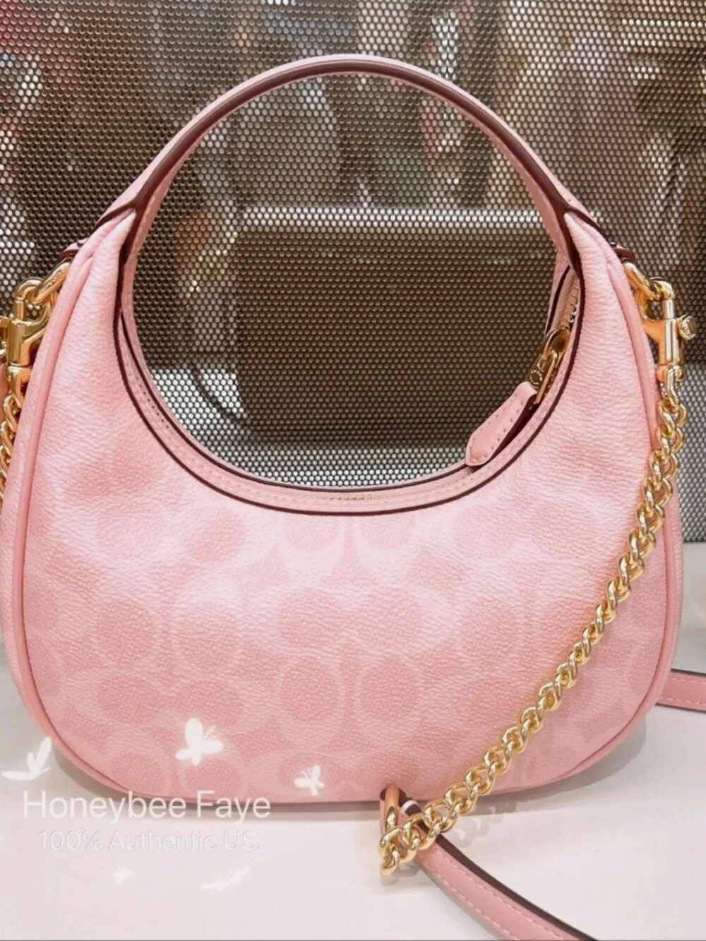 NWT Coach Carmen Mini Crossbody Bag CAM83 Powder Pink